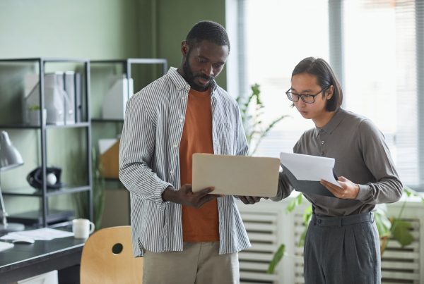 Small business owner planning year-end tax.